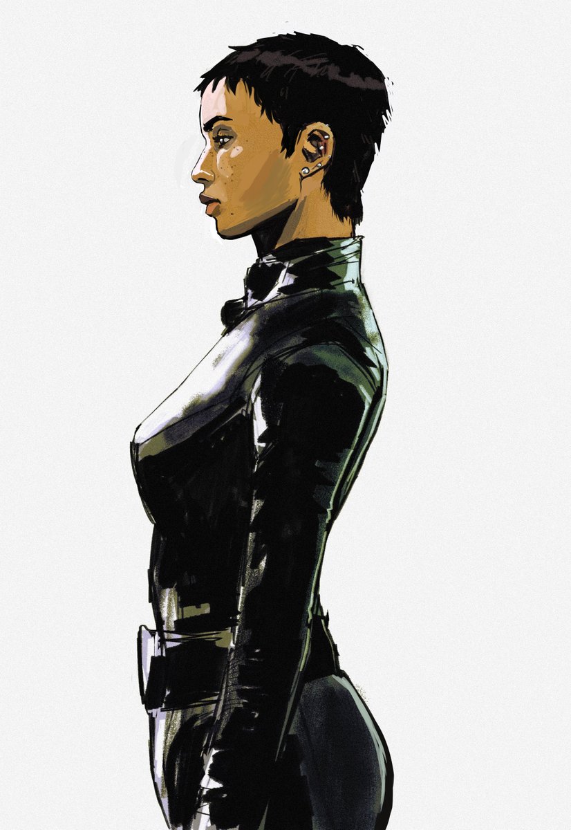 thefleshmonk's tweet photo. painted over an old catwoman to improve the likeness https://t.co/naf1TFI4RB