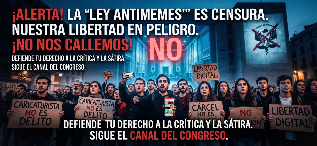 UnidosFuturo's tweet photo. La llamada "ley antimemes" busca castigar con cárcel y multas a quienes utilicen logotipos o insignias institucionales del gobierno. El problema es que su redacción ambigua pone en riesgo a creadores de contenido y a cualquiera que use sátira o crítica en redes sociales. https://t.co/FgJeAVJpxP