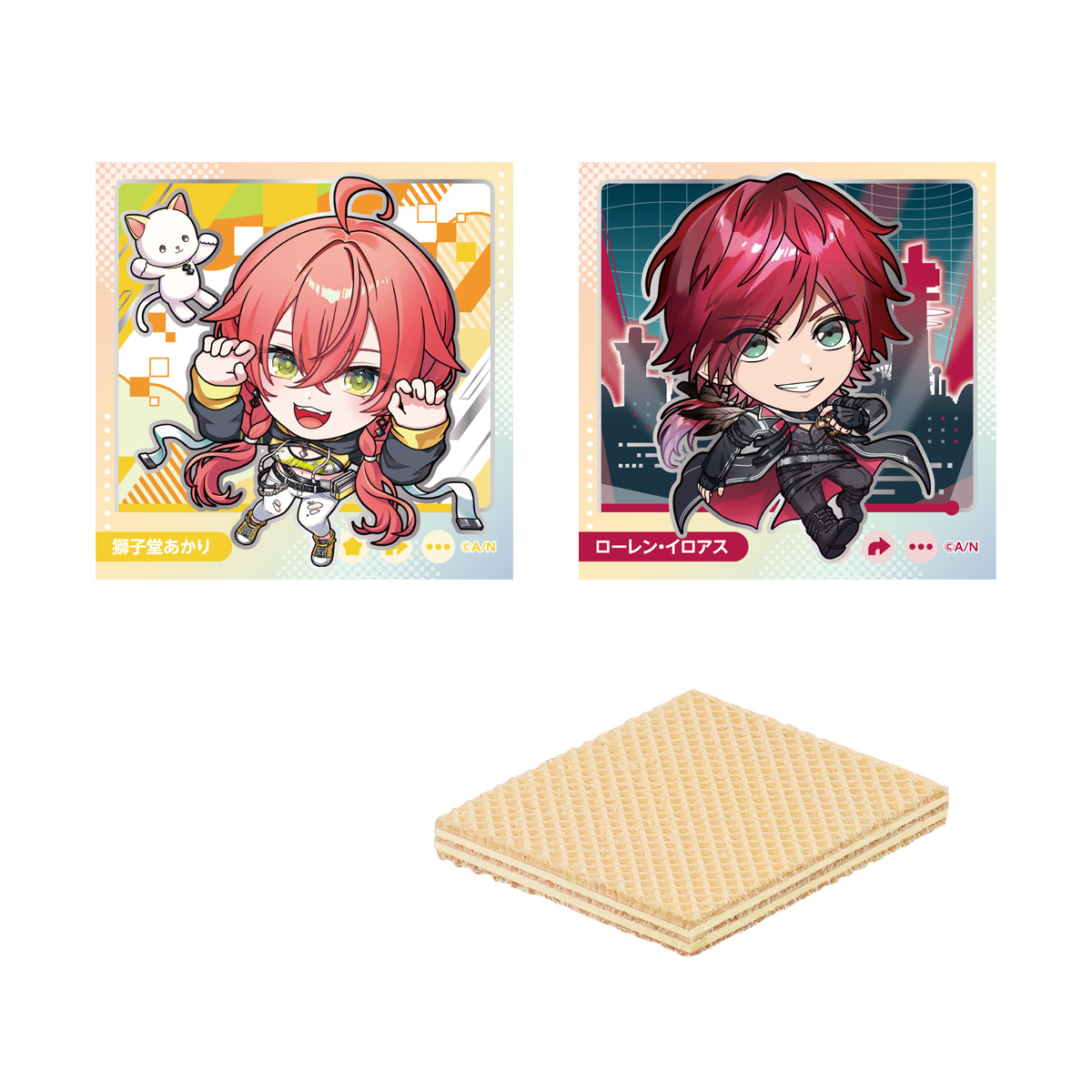 convenichecker's tweet photo. 「にふぉるめーしょん にじさんじ シールウエハース」が2027年2月に発売決定、獅子堂あかりさんやローレン・イロアスさん達が可愛いデフォルメ姿で登場。シールは全26種(シークレットもあり) https://t.co/I5h5jcys3h 

#にじさんじ #ウエハース #にじバンダイ #にじにふぉるめ　

●五十嵐梨花さん
●石神のぞみさん
●伊波ライさん
●オリバー・エバンスさん
●加賀美ハヤトさん
●叶さん
●鏑木ろこさん
●葛葉さん
●倉持めるとさん
●小清水透さん
●小柳ロウさん
●獅子堂あかりさん
●ソフィア・ヴァレンタインさん
●花畑チャイカさん
●星導ショウさん
●叢雲カゲツさん
●社築さん
●レイン・パターソンさん
●レオス・ヴィンセントさん
●ローレン・イロアスさん
●Idios
●エデン組
●ChroNoiR
●雑キープ
●Dytica
●シークレット