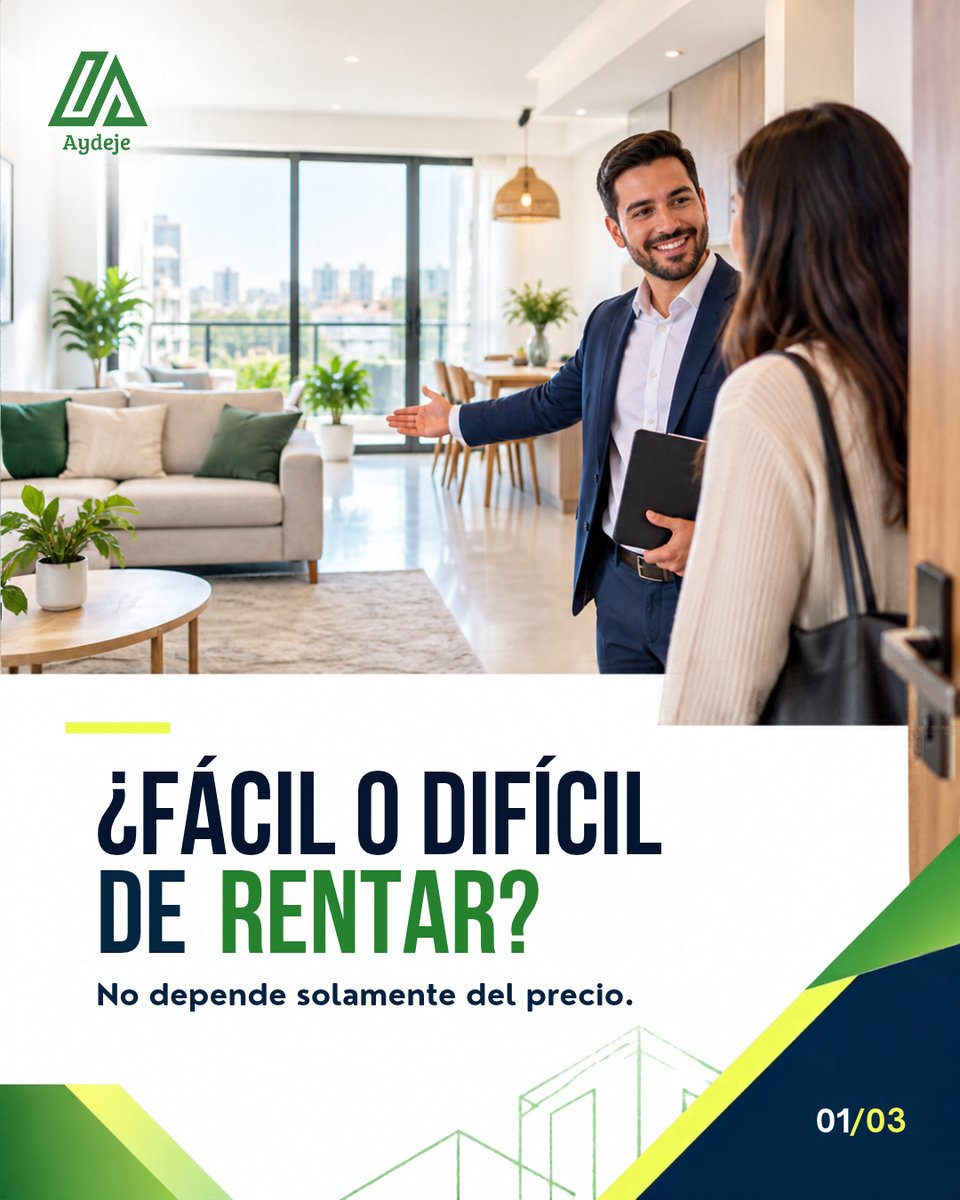 Aydeje's tweet photo. Una propiedad no se renta solo por el precio. Ubicación, conectividad, distribución, internet, iluminación y servicios cercanos también influyen en la decisión.
Haz visible cómo facilita la vida del inquilino.
#AYDEJE #RentaDeInmuebles #BienesRaíces #Propiedades https://t.co/rCqmp7ZqlP