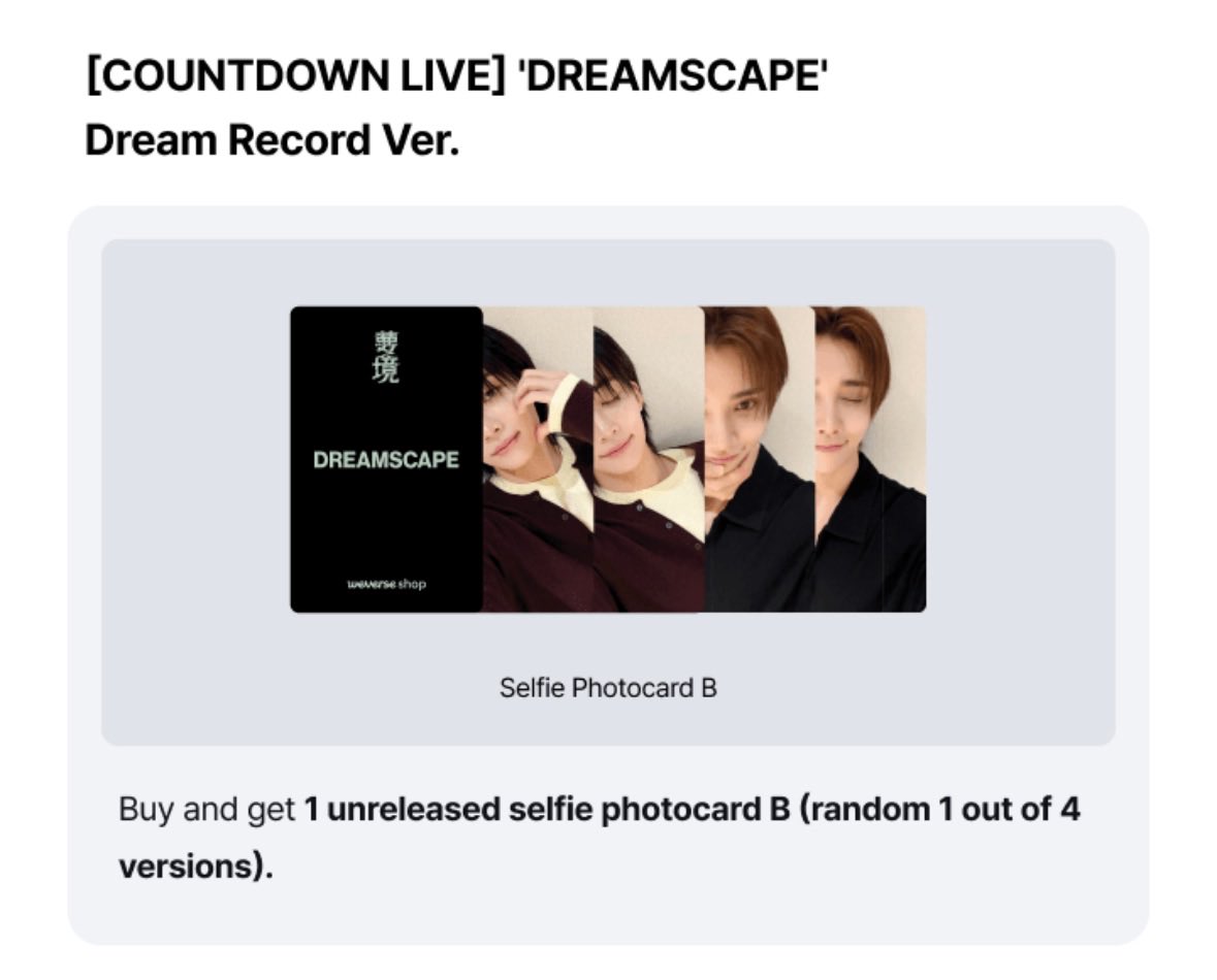 purple_cart1's tweet photo. #PurpleCartGO

WTS / LFB / PH

JxJ ‘Dreamscape’ Sealed Album with Countdown Live POB

₱1,150 each / ₱2,300 set - regular
₱1,050 - dream record

semi fast eta
30% dp, bal Nov 30
sdd / ggx / jnt / sco

🏷️jeonghan yoon jh joshua hong jisoo seventeen svt unit photocard pc benefit https://t.co/z2YScaQXWs