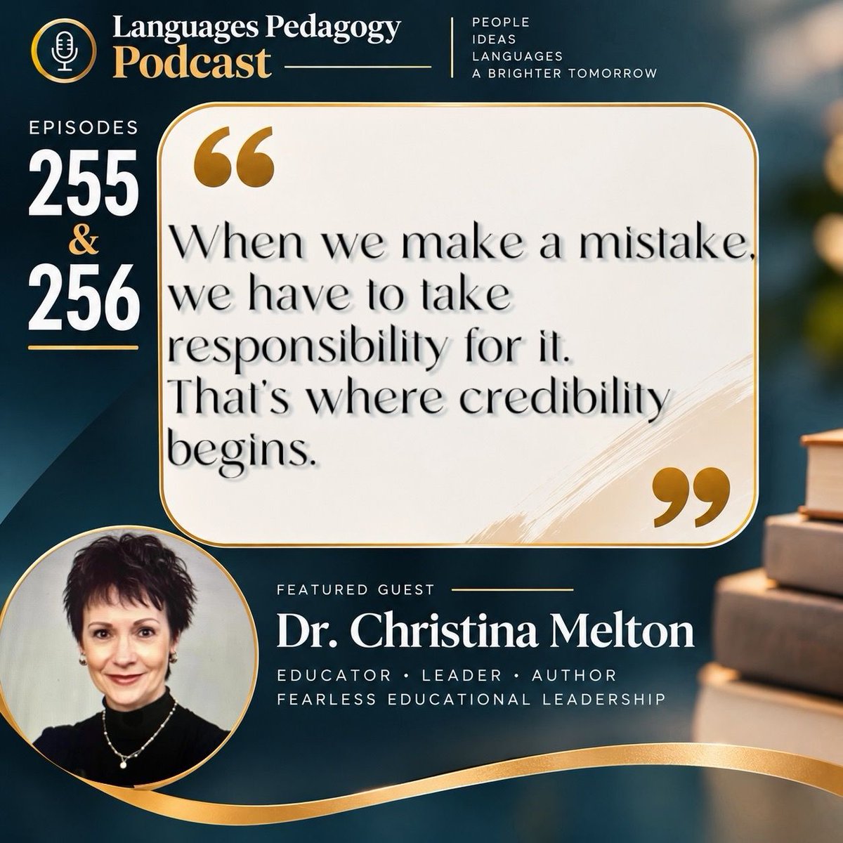 ELT_GlobeTeach's tweet photo. Credibility isn’t built by pretending you never make mistakes. It’s built by owning them.

Leadership requires accountability—the courage to say, “I got this wrong, and I’m responsible for what comes next.” That’s not weakness. That’s leadership people can actually trust.

🎙️ In Episodes 255 & 256 of the Languages Pedagogy Podcast, Dr. Christina Melton and I go deeper into fearless leadership, accountability, trust, and the courage required to create real change in education.

🎧 Listen now—and rethink what credible leadership really means.

#fearlessleadership #educationalleadership #leadershipmatters #schoolculture #languagespedagogypodcast