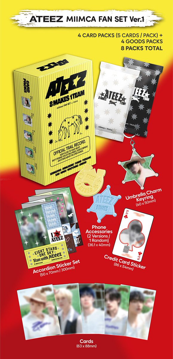 d_dpartment's tweet photo. ＼＼11月上旬頃📣発売決定✨／／
「ATEEZ MIIMCA COLLECTION CARD By TELECA」

圧倒的な存在感を誇るATEEZのコレクションカードセットがD'PARTMENTに登場!!

カードとグッズがセットになった
FAN SET Ver.1 / Ver.2、
さらに、30枚のカードが入った
FAN BOXもご用意🎁

ATEEZの多彩な魅力を存分に堪能できる
スペシャルなアイテムです💫

【商品内容】
■ATEEZ MIIMCA FAN SET Ver.1 / Ver.2
・カード4パック（1パック5枚入り）
・グッズ4パック
■ATEEZ MIIMCA FAN BOX
・カード5パック（1パック6枚入り）

🗓発売日は11月上旬頃を予定しております。詳細は決まり次第告知いたします。
📍東急プラザ原宿「ハラカド」 4F D'PARTMENT
詳細はこちら🔗https://t.co/sw2CA64Adj

#ATEEZ #DPARTMENT