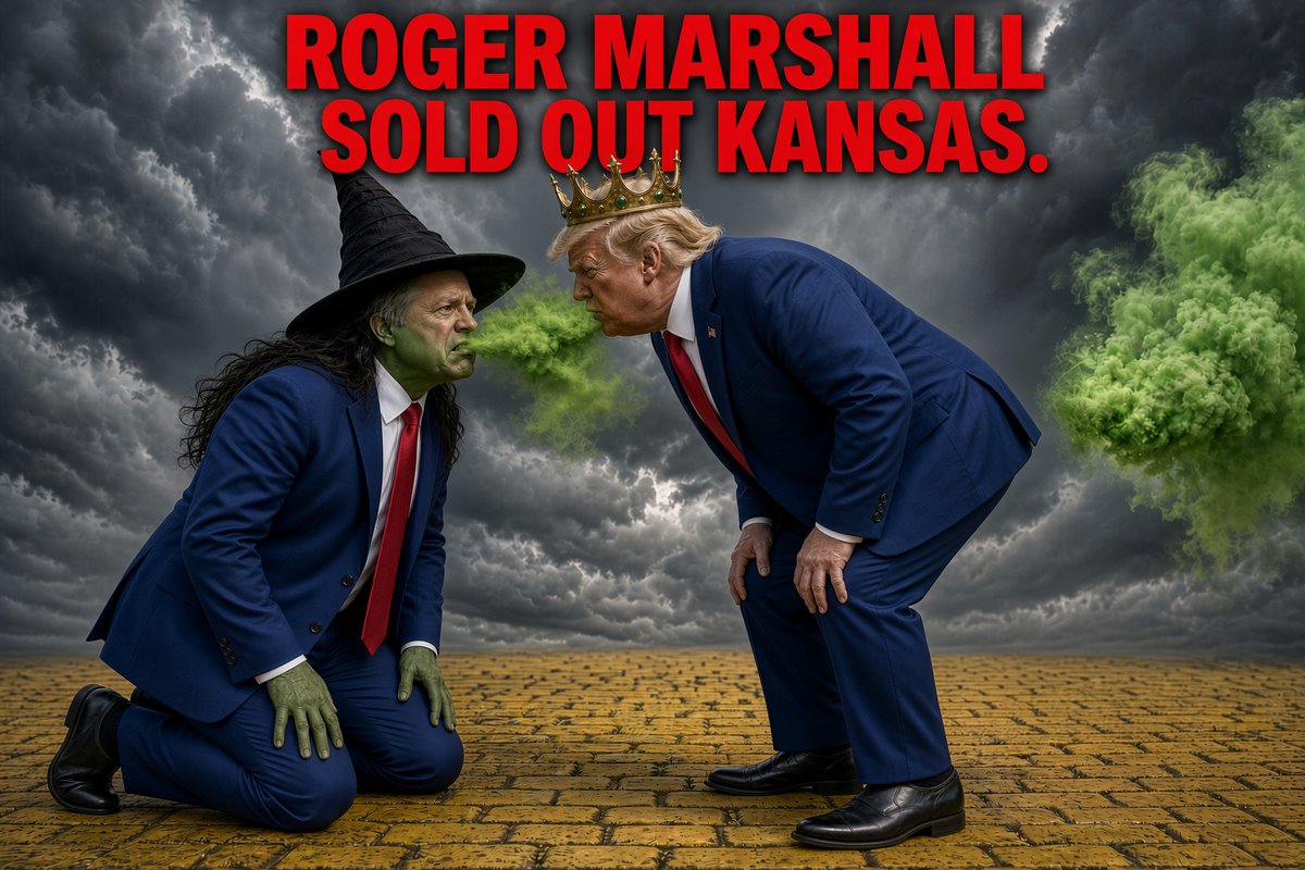 AndreeW54304423's tweet photo. Whatever Trump says, Roger Marshall says.

Suits don’t change the fact that Roger sold out Kansas.

VOTE Adam Hamilton!

#Midterms2026 #Senate2026 #Kansas #KSSen #KansasSenate #Hamilton4Kansas #VoteHamilton #FlipKansas #KansasDeservesBetter #DumpMarshall #MarshallOut #ROGERMARSHALL