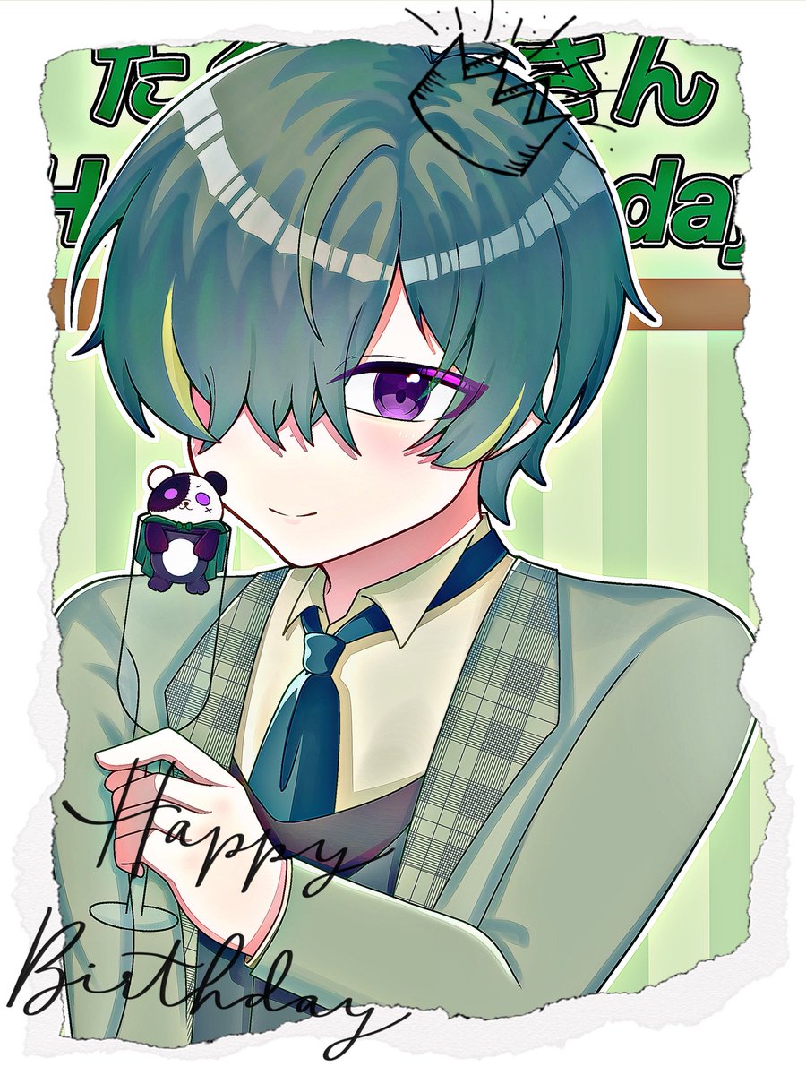 Tasi_1019's tweet photo. #たくぱん生誕祭2026
#たくぱん誕生祭2026
#たくぱんへお届物
お誕生日おめでとうございます✨
これからも楽しく見させてて
頂きますm(*_ _)m
（加工は友達にしてもらいました） https://t.co/cJssK0rv81