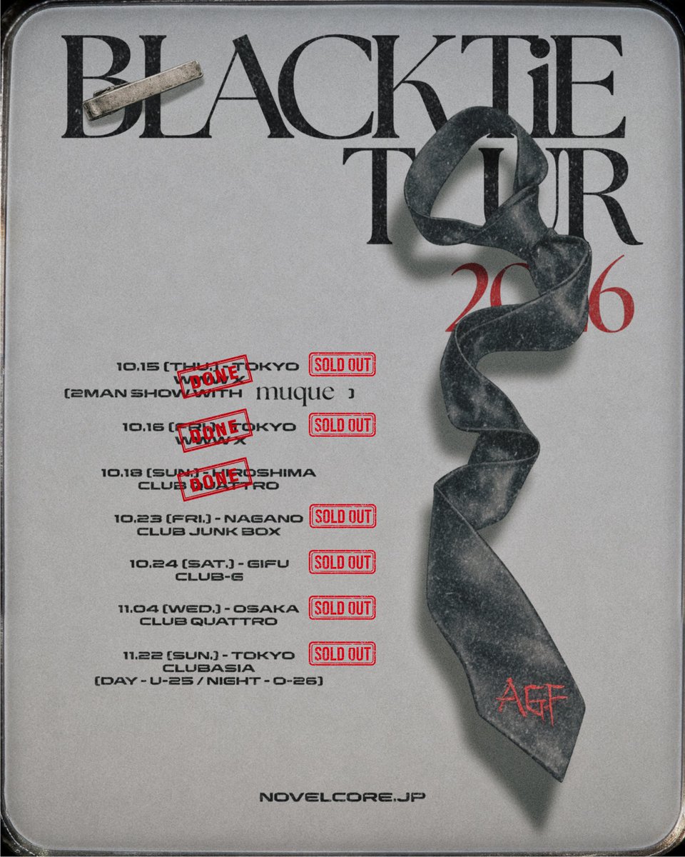 iamnovelcore's tweet photo. 長野もソールドアウト！感謝🔥
#BLACKTiE_TOUR2026 https://t.co/7mYU3RHkrH