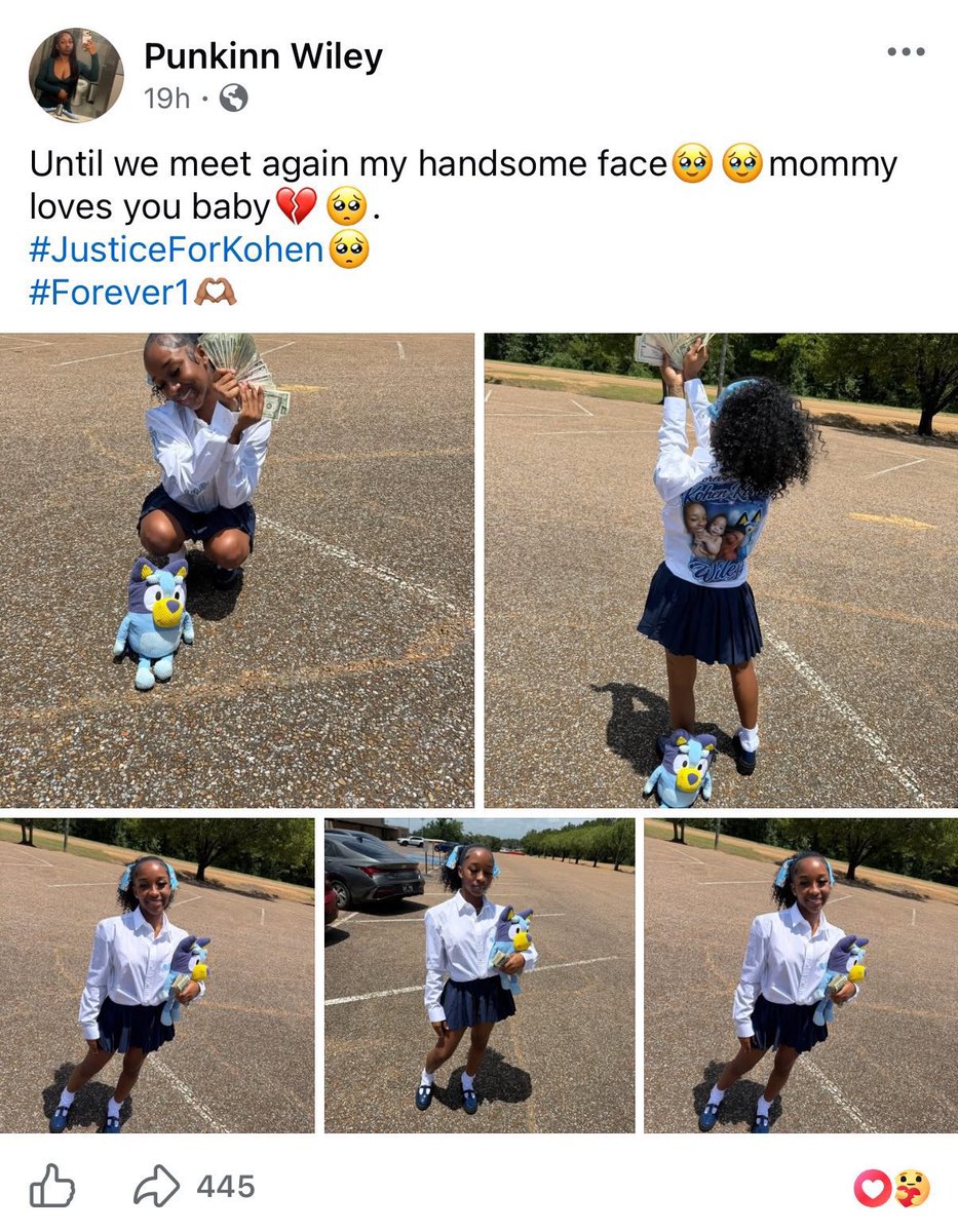 AmiriKing's tweet photo. @BOOSIEOFFICIAL Here’s the mom flexing the GoFundMe money at his funeral.

She was holding the baby up using him as a human shield after fleeing with stolen items.

He wasn’t even in a car seat. 

Everybody is sick of you people. https://t.co/SGrl52SBID