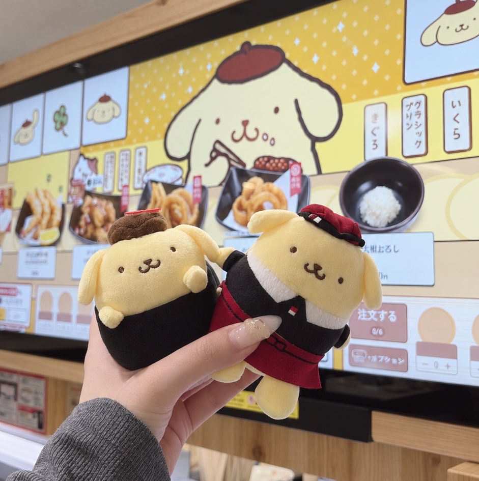 pompom_m39's tweet photo. 明日から第二弾૮₍ ˶•⤙•˶ ₎ა
スシロー×ポムポムプリン🍮🍣 https://t.co/JhdSUOF8XU