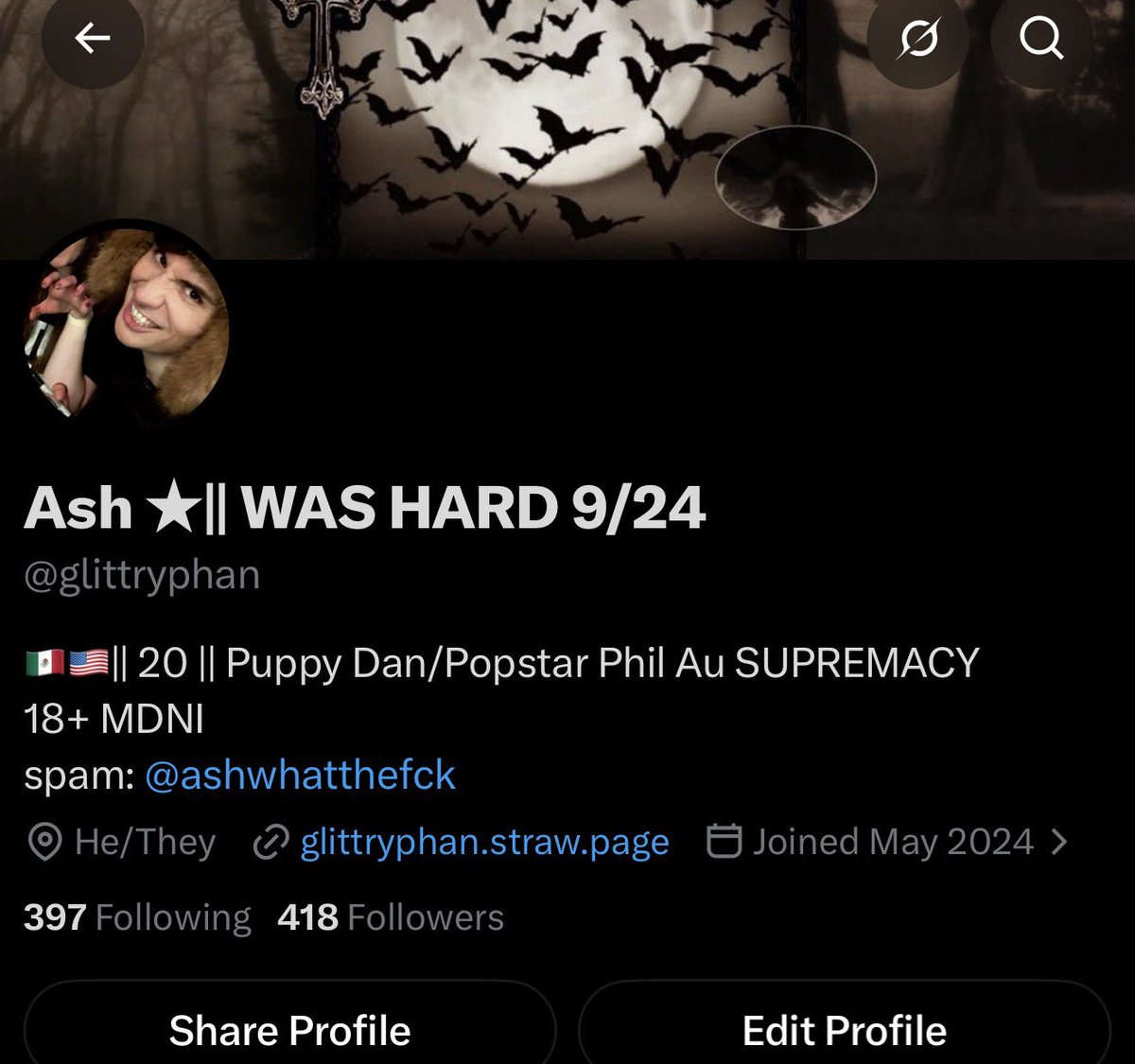 glittryphan tweet picture