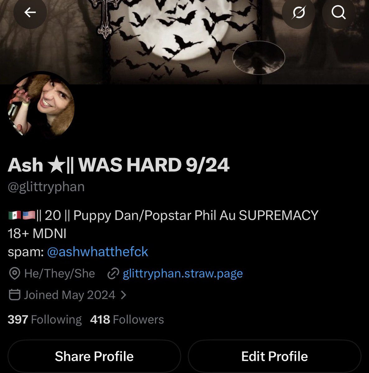 glittryphan tweet picture