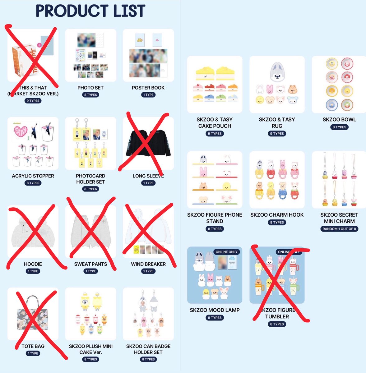 nahyn0320's tweet photo. straykids スキズ THIS&amp;THAT ODD&amp;FRESH popup ポップアップ 共同購入 トレカ 買取 代行

【譲】現地購入代行

【求】商品代(0.14換算)+代行費+送料

希望の���品物に⭕️を付けてdmまでお声掛けお願い致します🙇‍♀️ https://t.co/1NNEU83G70