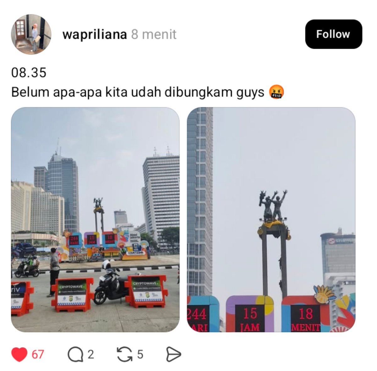 fagaraga777's tweet photo. belum juga seharian tapi udah DIBUNGKAM 😭💔 https://t.co/rXjRtgqBSn