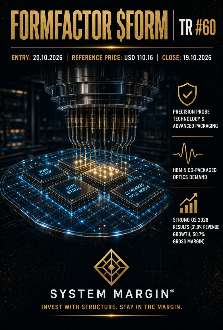 SystemMargin's tweet photo. When we think about chips, we usually picture AI giants. I am looking a step lower at  #FormFactor $FORM. They don't design processors; they provide the testing gear. With advanced packaging and HBM memory, production simply falls apart without their tools. https://t.co/1JyD9u0DRn