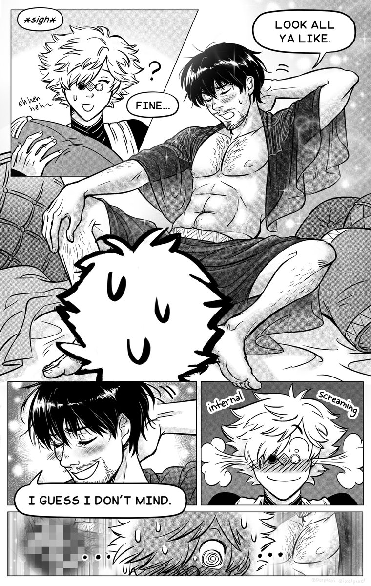 perplexi's tweet photo. Rise and Shine!✨pages 4-6/?  (uncensored on my pateron😘) #wha #orufrey https://t.co/AGCov6f8xU