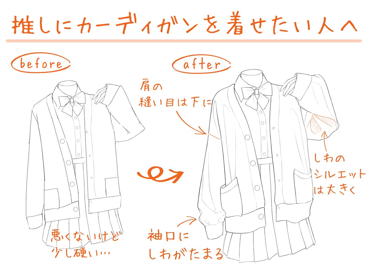 ito_pro_illust's tweet photo. 推しにカーディガンを着せたい人へ https://t.co/WB4spHTGfl