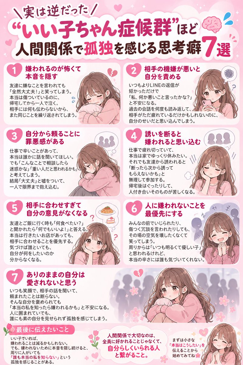 suzusuzunote's tweet photo. ”いい子”でいようとするとメンタルすり減っていませんか？❤️‍🩹 https://t.co/AZdhOAZNxm