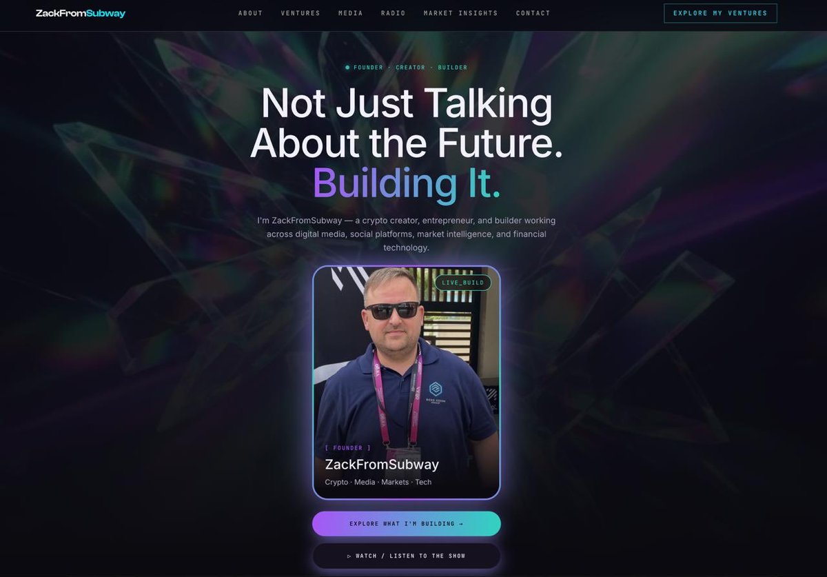 zackfromsubway's tweet photo. 🚨 IT’S LIVE! 🔥 INTRODUCING https://t.co/VQ7v8Zh96o 

I’m not just talking about building. I’m BUILDING. 💪

My new website brings my world together in one place:

🎙️ Beyond The Blockchain Radio
🌐 https://t.co/pIMWkC0LLu: the crypto social platform
📊 Macro Indicator Index: market intelligence
🏢 ZFS Media: crypto media, marketing & growth
💰 MyBudgetFlow: personal & business finance

I’m building across crypto, media, technology, and entrepreneurship. And this is just the beginning. 

One vision. 
Multiple businesses. 
NO BRAKES.

Check it out: https://t.co/yI7m7c9oqR

Follow the journey. We’re just getting started. 🔥