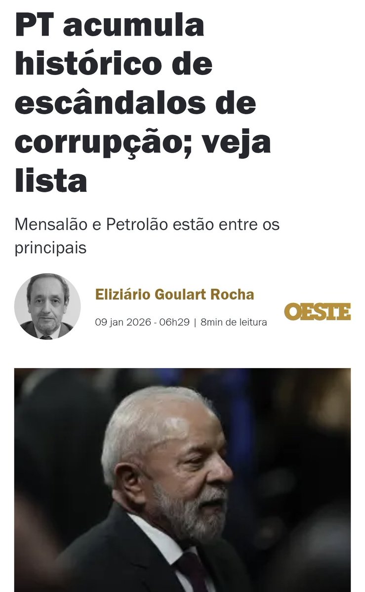 naodocover's tweet photo. @KriskaCarvalho Advinha qual é o histórico do Lula https://t.co/2MZEFyYfgP