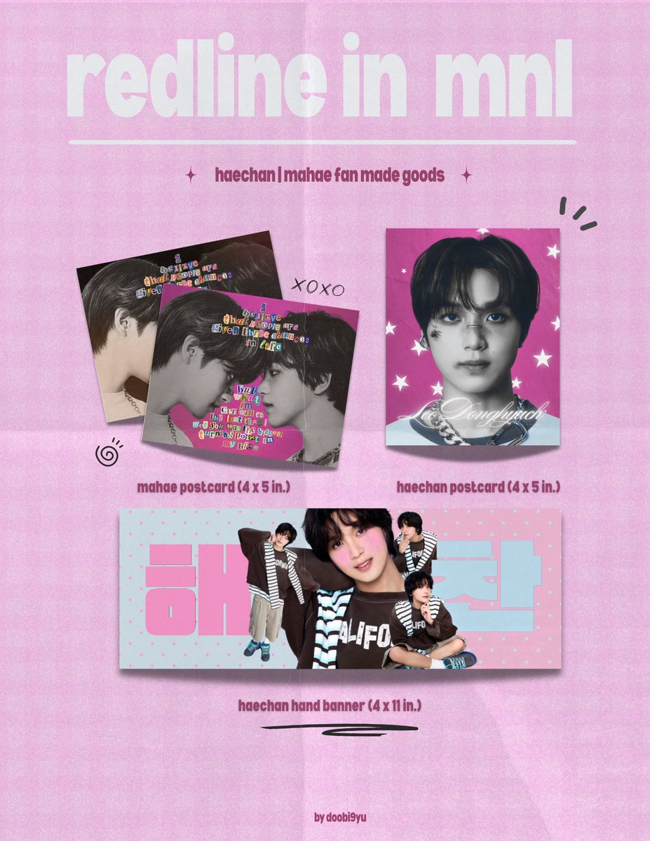 doobi9yu's tweet photo. gumoni, guys!! 💗 sorry, dinelete ko yung first post ko ng freebies. nagdagdag po ako ng ibang variety hehe see u when i see u!!

— fan support made by me !  
— vv limited qty ! 
— open for trading !

#NCT127 #NCT127inManila 
#NCT127_5TH_NEOCITY_PHILIPPINES_THE_REDLINE https://t.co/0ZpwprjODc