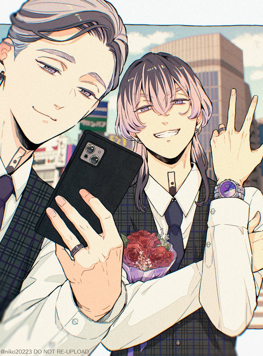 niko20223's tweet photo. 「にーちゃんが買ってくれた時計～💜」

Happy Birthday! Rindo🎂 https://t.co/yS0Tqm0mM9