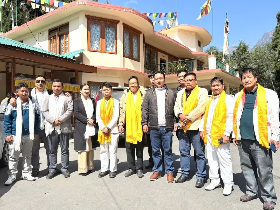 tsetenchombay's tweet photo. It was a pleasure to be visited by former Doimukh MLA, Shri @tanahalitaraBJP and BJP Kisan Morcha District President Shri Laji Panye Ji, along with their team, here at Tawang yesterday.

It was wonderful to catch up, exchange views, and strengthen our bonds of friendship and mutual respect.

My sincere thanks to Tana Hali Tara Ji, Laji Panye Ji, and the entire team for taking the time to visit.
