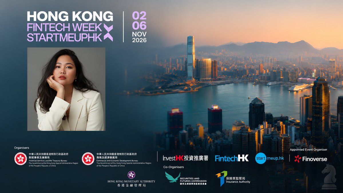 KnightIntelco's tweet photo. Hong Kong, you’re next. 🇭🇰♞

Knight is heading to Hong Kong FinTech Week × StartmeupHK Festival 2026, November 2–6.

Joining policymakers, regulators, and government representatives from Hong Kong and Mainland China alongside banking and fintech leaders from across the global financial ecosystem — with participants representing 120+ countries.

As cross-border financial infrastructure evolves through AI, tokenization, and digital assets, the question remains the same:

How do institutions verify trust across jurisdictions — consistently, compliantly, and at scale?

That’s what Knight is built to answer.

-- 

Organised by: Financial Services and the Treasury Bureau (FSTB), Commerce and Economic Development Bureau (CEDB), @InvestHK, FintechHK, and StartmeupHK.

Co-organised by: Hong Kong Monetary Authority (HKMA), Securities and Futures Commission (SFC), and Insurance Authority (IA).

Appointed Event Organiser: @finoverse_ 

--

Looking forward to reconnecting with familiar faces and meeting new partners across banking, fintech, and government.

One institution at a time. ♞🌏

More information: https://t.co/A0fQz529Cn