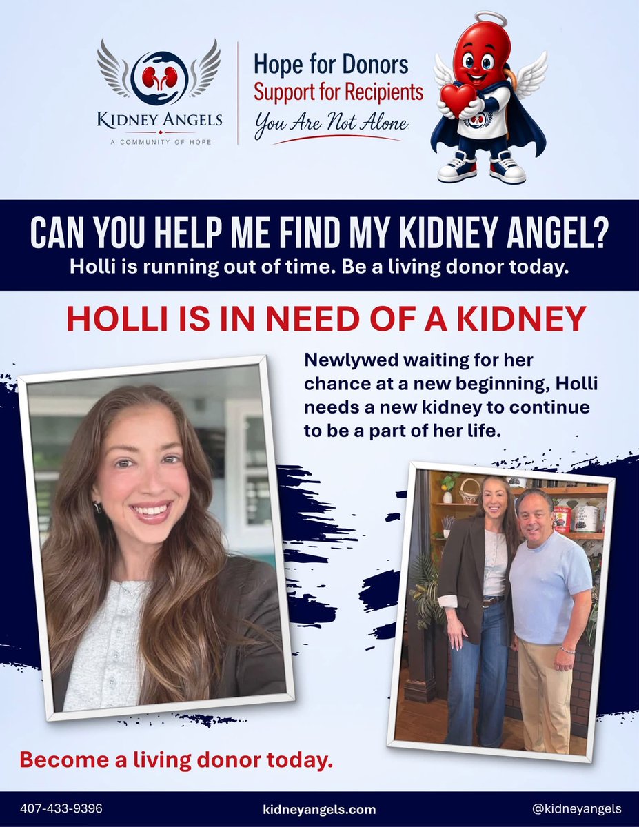 sarahkelliher4's tweet photo. Very different from my usual posts, but my sister-in-law has been on the organ transplant list for a long time and is in desperate need of a kidney. 

If you have it in your heart, all I’m asking is for you to simply share this post, as you never know who may see it. 🙏🏻 https://t.co/l96clmz23H