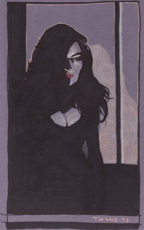 SCOOBZGANG's tweet photo. Talia Al Ghul sketch by Tim Sale. https://t.co/rvIEtMNoS8