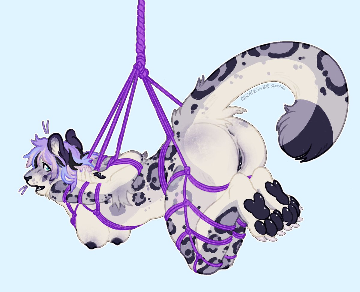 cascadespadeAD's tweet photo. Kitty tangled part 2 :p if you’re interested in this ych it costs $50 CAD :) https://t.co/jgei9eonF6