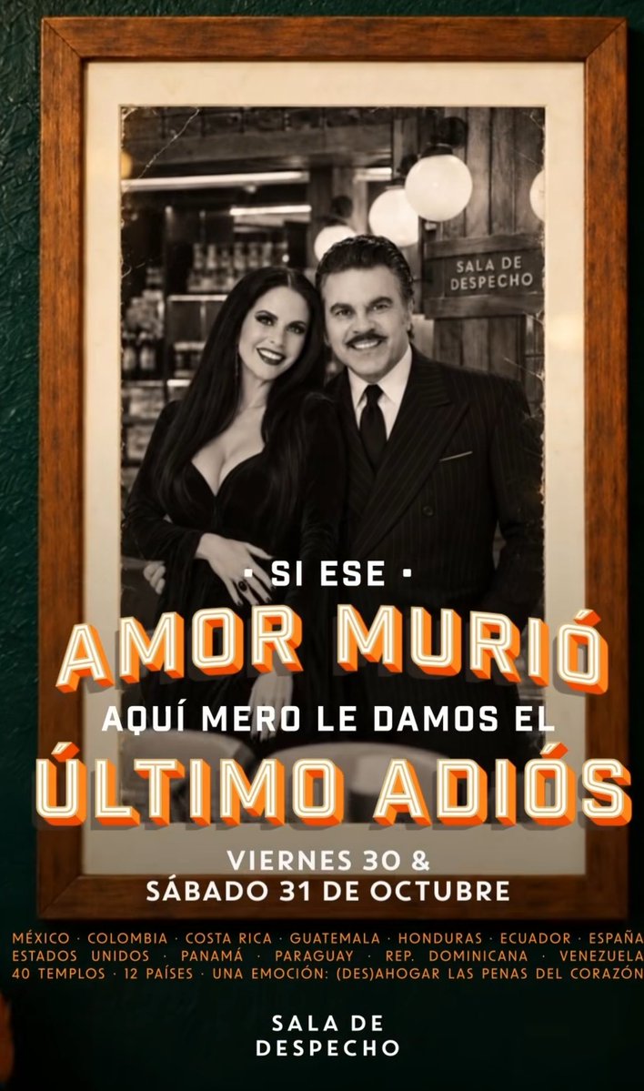 dimefecita's tweet photo. Not Sala de Despecho caracterizándolos de Morticia y Homero cuando ella siempre hace el chiste de “la familia muy normal” BASTA 😭🤣 https://t.co/3dwk6ObFSM