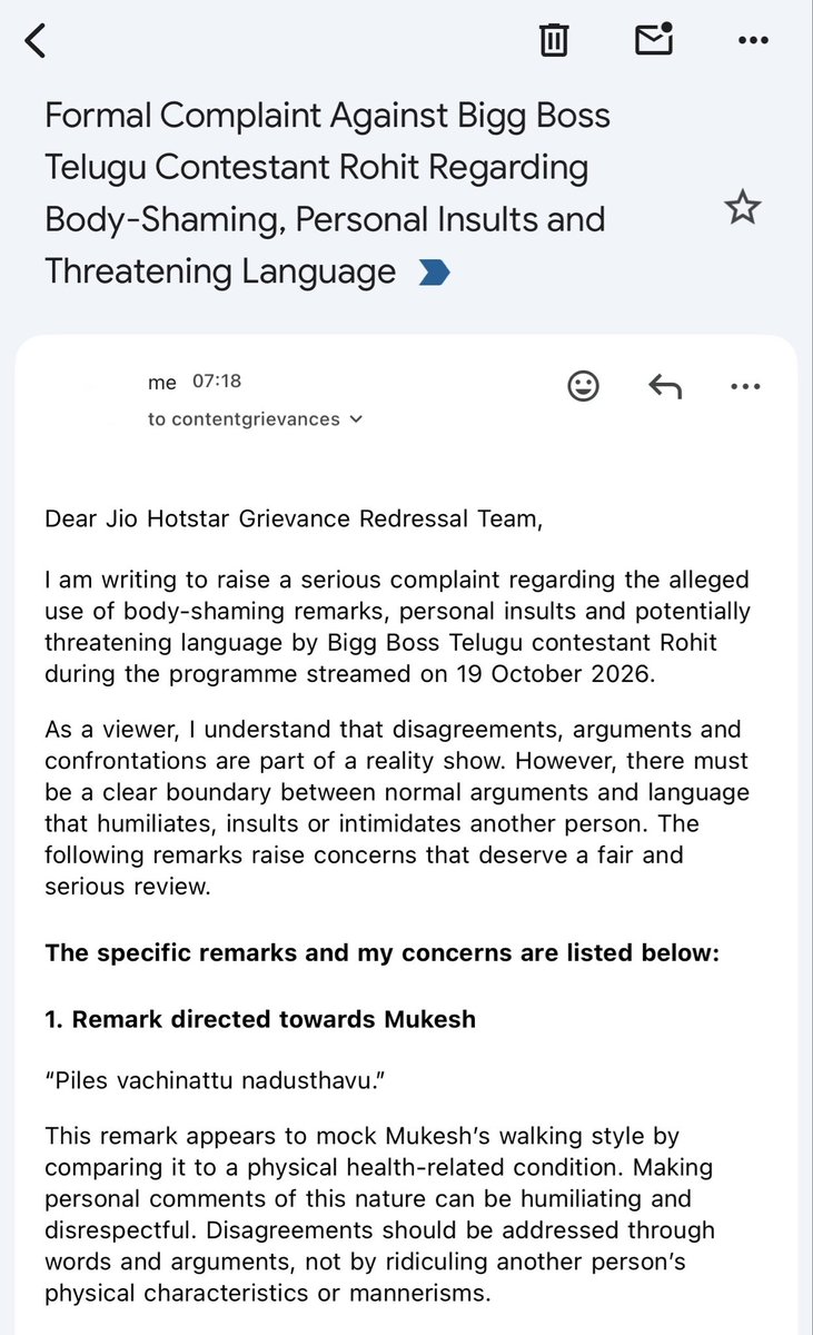 LoL_bobbey's tweet photo. body shaming and threats aren’t entertainment. 

#BiggBossTelugu10  needs accountability, not excuses. 

@JioHotstarTel_ , take this seriously.

@iamnagarjuna @EndemolShineIND @StarMaa https://t.co/77RNX6ye8G