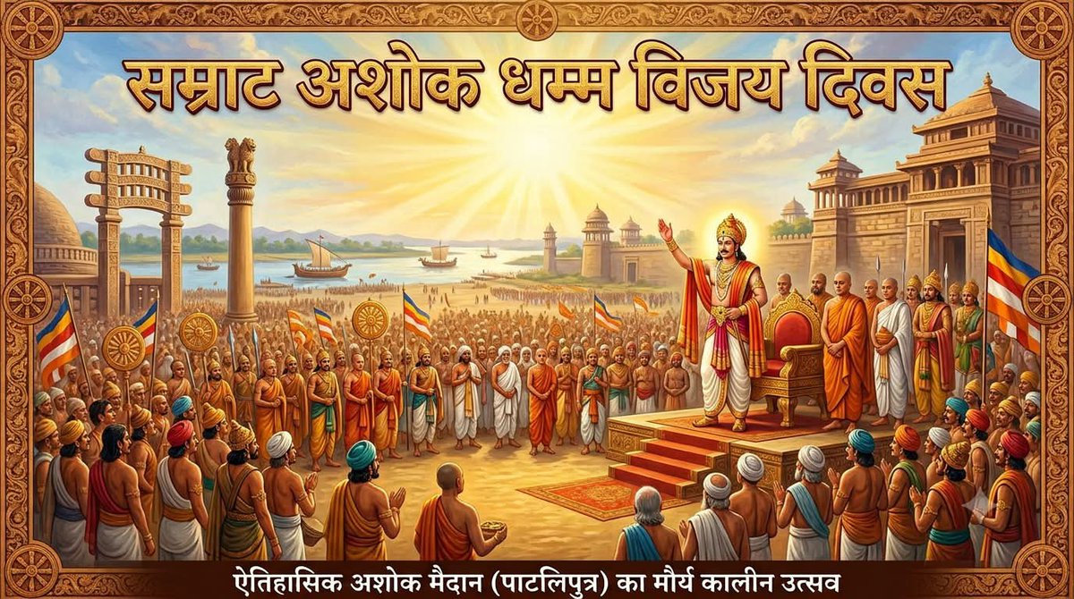 birendram_563's tweet photo. आप सभी राष्ट्र प्रेमियों को प्राचीन राष्ट्रीय पर्व 2288 वें धम्म विजय दिवस पर हार्दिक बधाई एवं मंगलकामनाएं।💐☸️

#DhammaVijayDiwas
#धम्मविजयदिवस
#सम्राटअशोक
#अशोकविजयदशमी

@SwamiPMaurya @UpendraKushRLM @kpmaurya1 @samrat4bjp @RahulGandhi @yadavakhilesh @NayabSainiBJP @NitishKumar https://t.co/r6xwNkeyfF