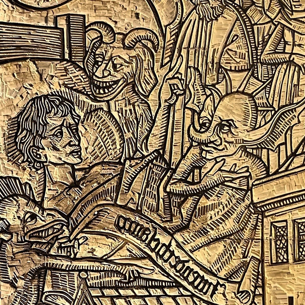 koppmarce's tweet photo. Del Ars Moriendi (detallle) estudio xilográfico de libro incunable #woodcut #art #handmade https://t.co/4a4fOSZEW3