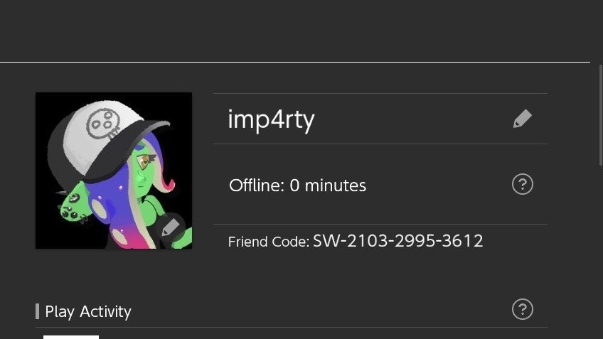 imp4rty's tweet photo. sharing my nintendo switch friend code :3 https://t.co/nHUvKlPaEc