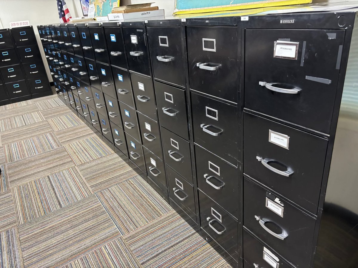 NUFOHRC's tweet photo. We wish to sincerely thank Sandoval County for the allocation of county funds to improve our archive. This past weekend we installed new state of the art scanners; replaced aging file cabinets; and installed new shelving in our library as part of its overall expansion. https://t.co/YslXQN0RHd
