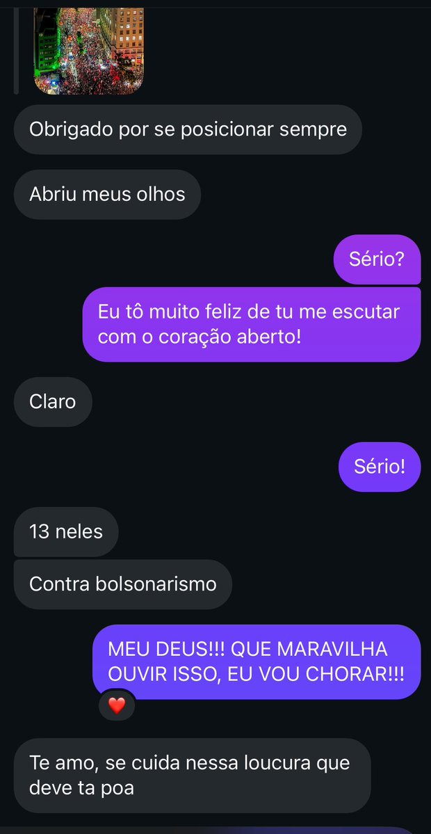 selauzera's tweet photo. MEU DEUS EU VIREI UM VOTO!!!!!! Eu to chorando!!! 13 neles contra o Bolsonarismo! https://t.co/tFsts7fooy