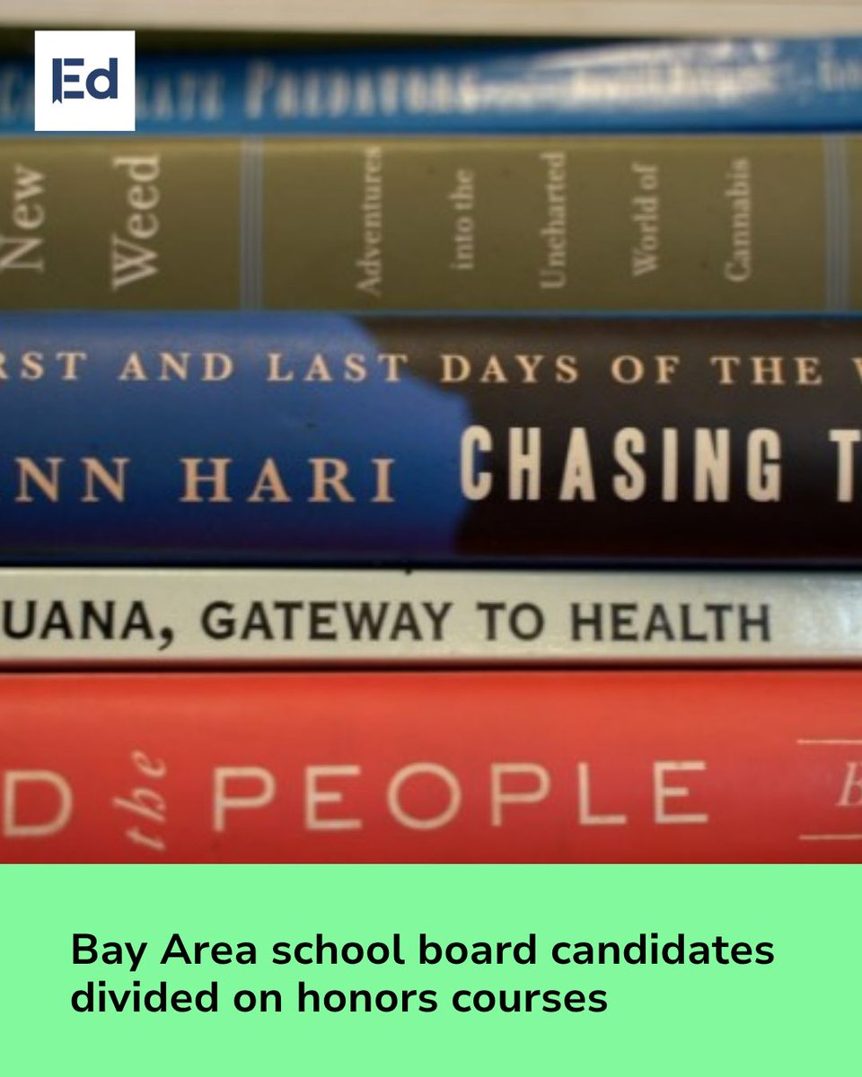 EdSource's tweet photo. Bay Area school board candidates divided on honors courses

LEARN MORE: https://t.co/qhMZyfZAEM https://t.co/avbTdnNSLY