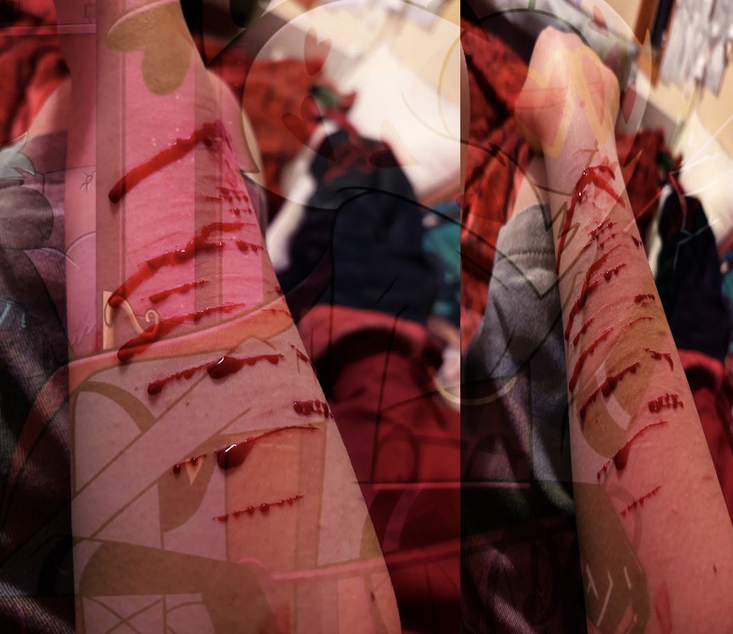 purgelix's tweet photo. it always turns me on to get what this body deserves ;3 FAKE SFX MAKEUP! #shedrtwt https://t.co/i2KyEqbWjH