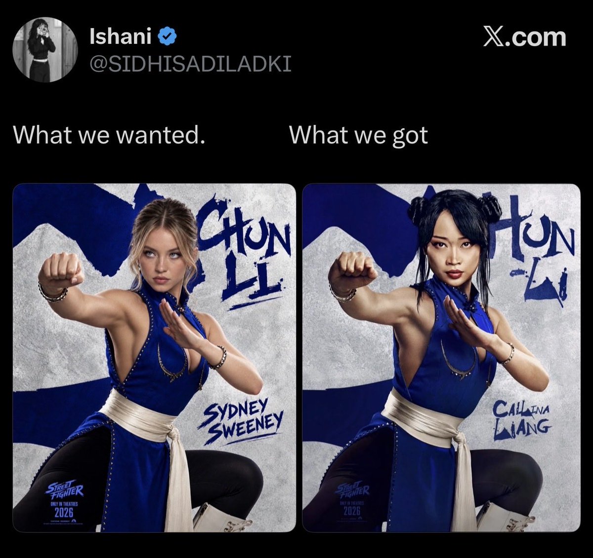 NepSwirlRedux's tweet photo. Just making shit up. Who the fuck has ever asked for a white Chun-Li? https://t.co/5ckn9mbCfs