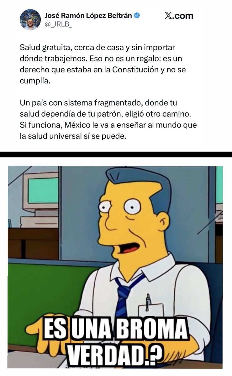 AccionNacional's tweet photo. ¿En qué mundo vive @_JRLB_?

El sistema de salud es un desastre e intentan tapar la realidad con un dedo. ¡Ya basta del cinismo e indolencia de @PartidoMorenaMx!

Llegó el momento de unirnos y poner orden.
#DefendamosMéxico https://t.co/SQeRbyKQ6D
