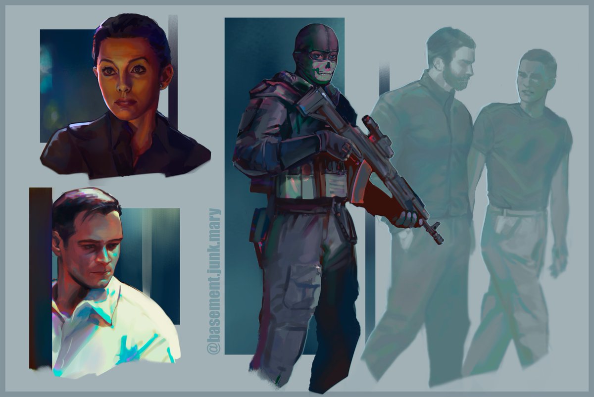 b_j_mary's tweet photo. Quick little sketch for the new CoD MW4.

#digitalart  #callofdutymw4 #cod https://t.co/fJhIwVm07l