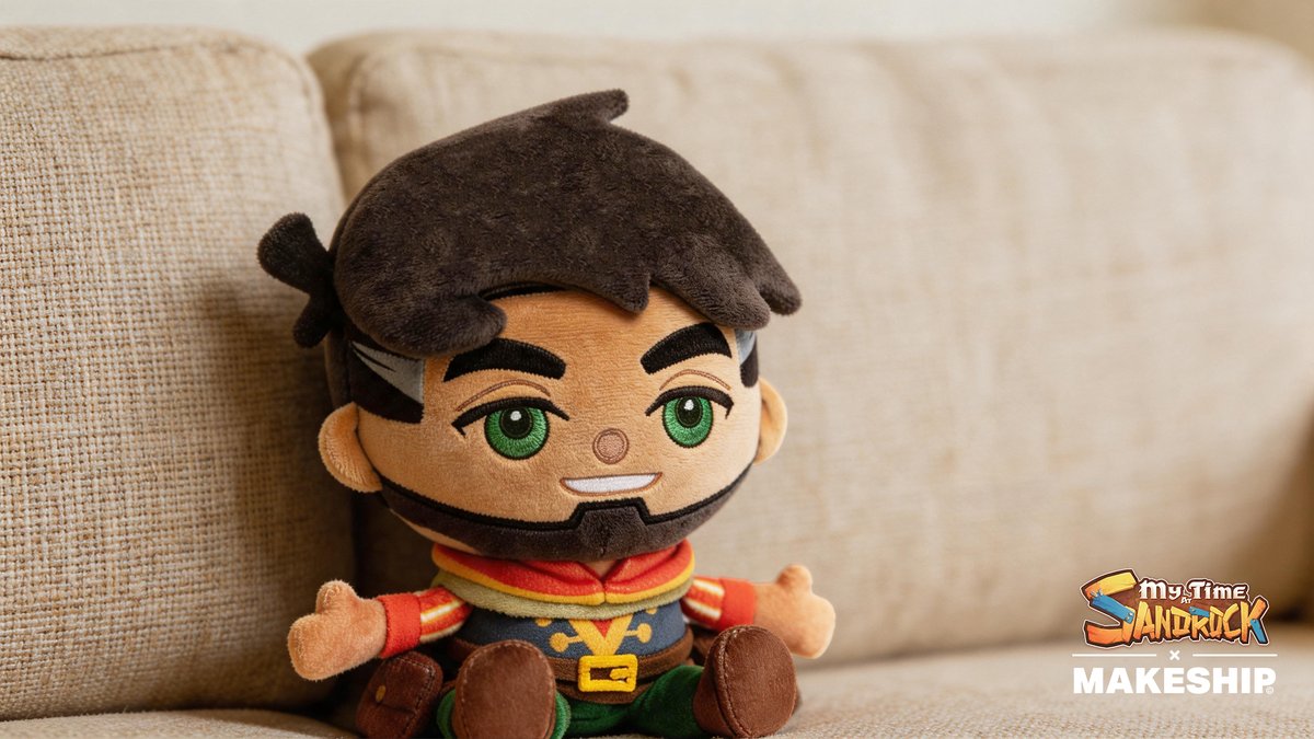 MTaSandrock's tweet photo. A familiar smile is heading your way... in plush form! 🌵✨
Yes, our Owen Plush campaign with Makeship goes live in just 2 DAYS!

Ready to bring some Sandrock sunshine home? 👇
https://t.co/wNWbcP5qlQ https://t.co/PWI7bhK9w9