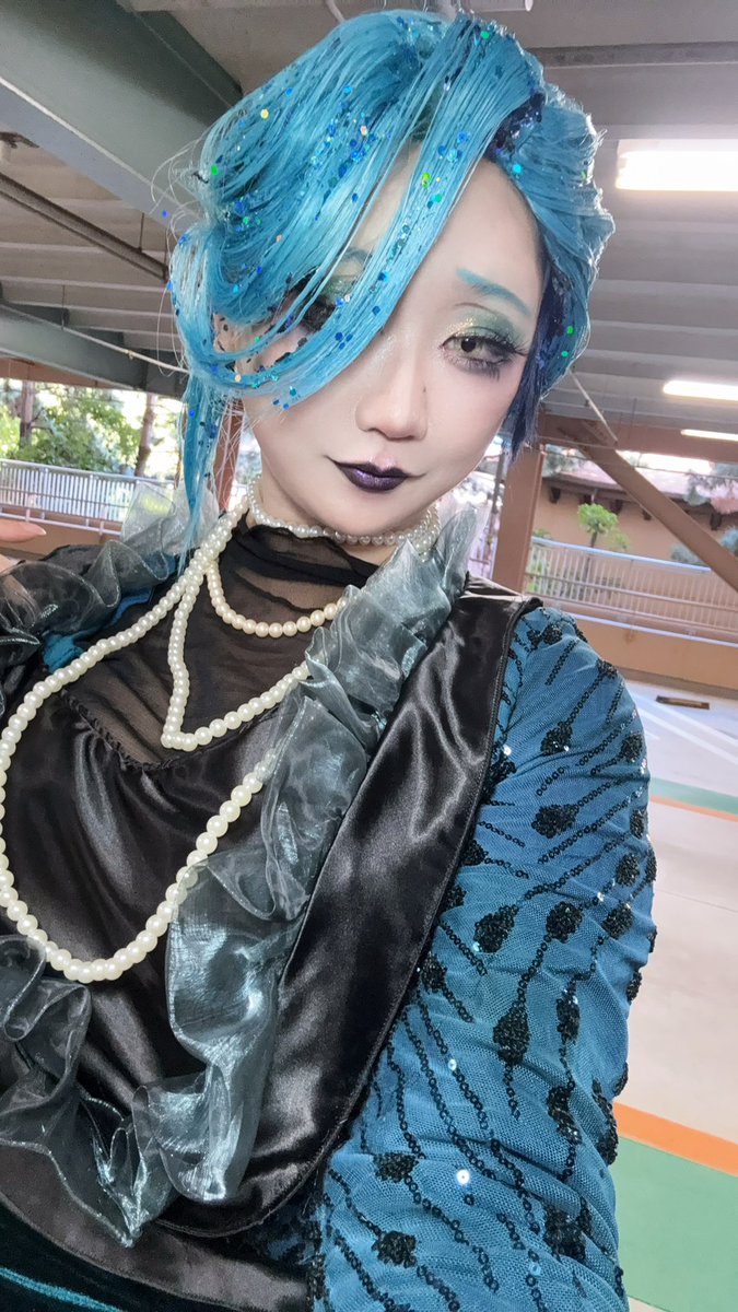 haruka_souya's tweet photo. まだ崩れてないジョルジーナさんのメイク💄💋✨

難しかったので見てぇ〜💦

 #Dハロ仮装2026
 #Dハロtwst仮装 https://t.co/HHQ9jUrtPt