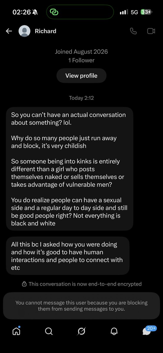 losetohannah's tweet photo. actually fuck it i’m posting it.

this dude dm’d me from multiple accounts to threaten and harass me. his main has almost 10K followers so i think i should just post. https://t.co/UiDQAiuN2l