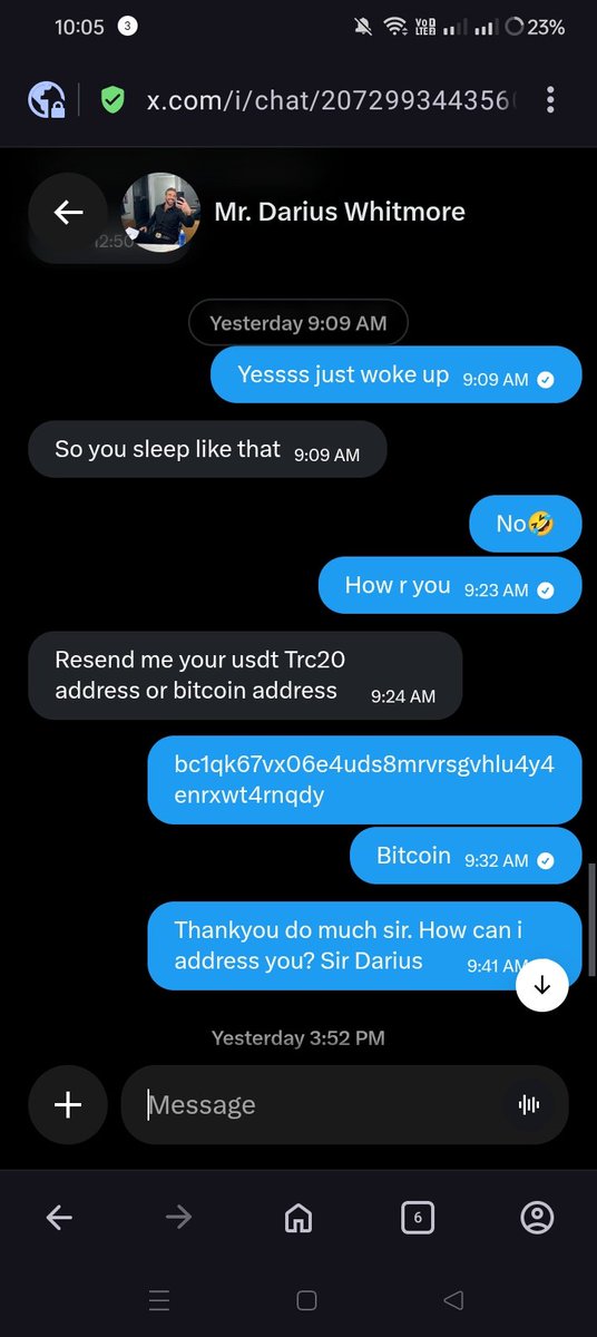 itsyourcamiiie's tweet photo. Im such an idiot for having high hopes 😭 i thought i can finally got funds for my job hunting. I almost fall for that. 😭😭 Im so disappointed 😞😢 why????? Got high hopes for this

#Crypto 
#scam
#BitcoinScam 
#Ethereum
#giveaways https://t.co/kXvq55OYe9