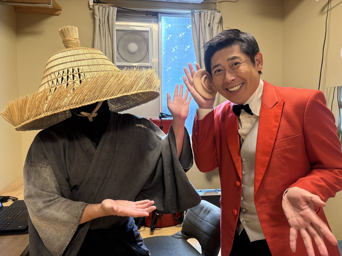 saxfather's tweet photo. マギー審司さんに
お会いしました！

「デッカくなっちゃった！」 https://t.co/Nk2mdkpte6
