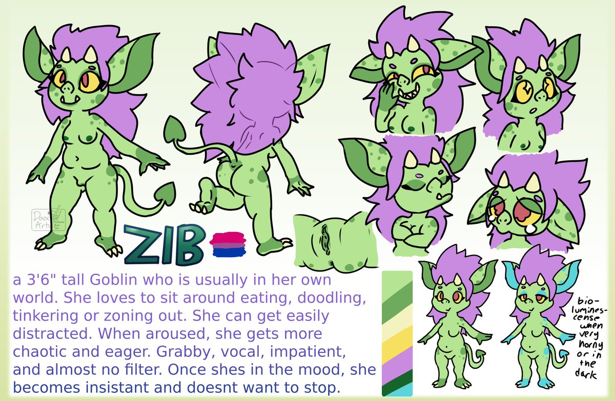 CreamTeaBoba's tweet photo. Meet Zib! She's my new goblin oc! I can't wait to draw her in lots of fun things 😈💚

#nsfw #nsfwart #nsfwoc #porn https://t.co/HqEQAjUw2I