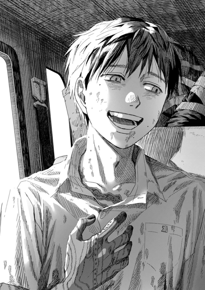 Twi_stormcat's tweet photo. // TSHD CHAPTER 51 SPOILERS

Seven full panels just dedicated to Yoshiki laughing and smiling. After so many chapters of despair and horror and feeling as if he couldn’t breathe, he’s finally able to with his full chest. Now mixed fully with Hikaru, he’s finally alive #tshd51 https://t.co/ZRToiQOQH9