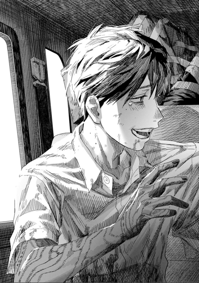 Twi_stormcat's tweet photo. // TSHD CHAPTER 51 SPOILERS

Seven full panels just dedicated to Yoshiki laughing and smiling. After so many chapters of despair and horror and feeling as if he couldn’t breathe, he’s finally able to with his full chest. Now mixed fully with Hikaru, he’s finally alive #tshd51 https://t.co/ZRToiQOQH9