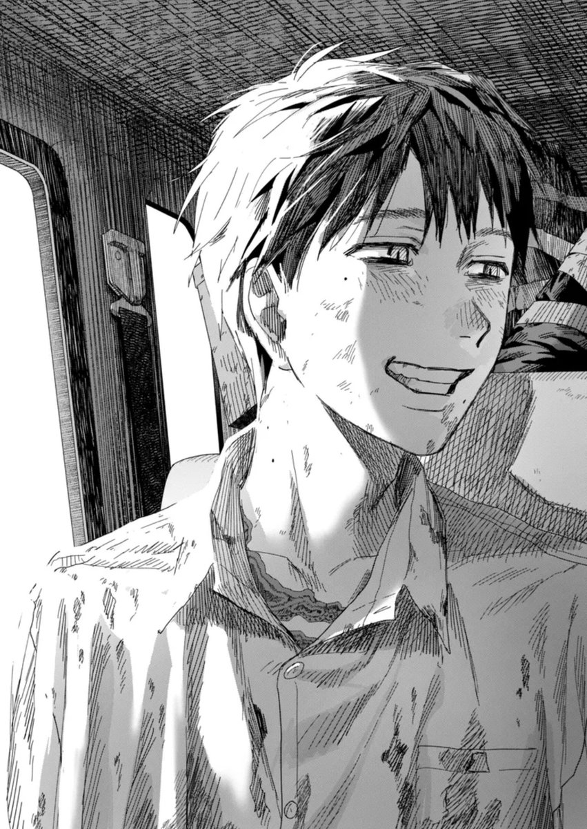 Twi_stormcat's tweet photo. // TSHD CHAPTER 51 SPOILERS

Seven full panels just dedicated to Yoshiki laughing and smiling. After so many chapters of despair and horror and feeling as if he couldn’t breathe, he’s finally able to with his full chest. Now mixed fully with Hikaru, he’s finally alive #tshd51 https://t.co/ZRToiQOQH9